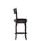 Flash Furniture Nichola Classic Open Back Swivel Counter Pub Stool w/Wood Frame & LeatherSoft Seat, Espresso/Black ES-NT2-24-ESP-GG - alternate 6
